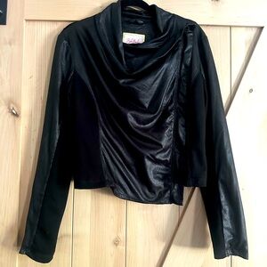 Pink Envelope Faux Leather Jacket Size L